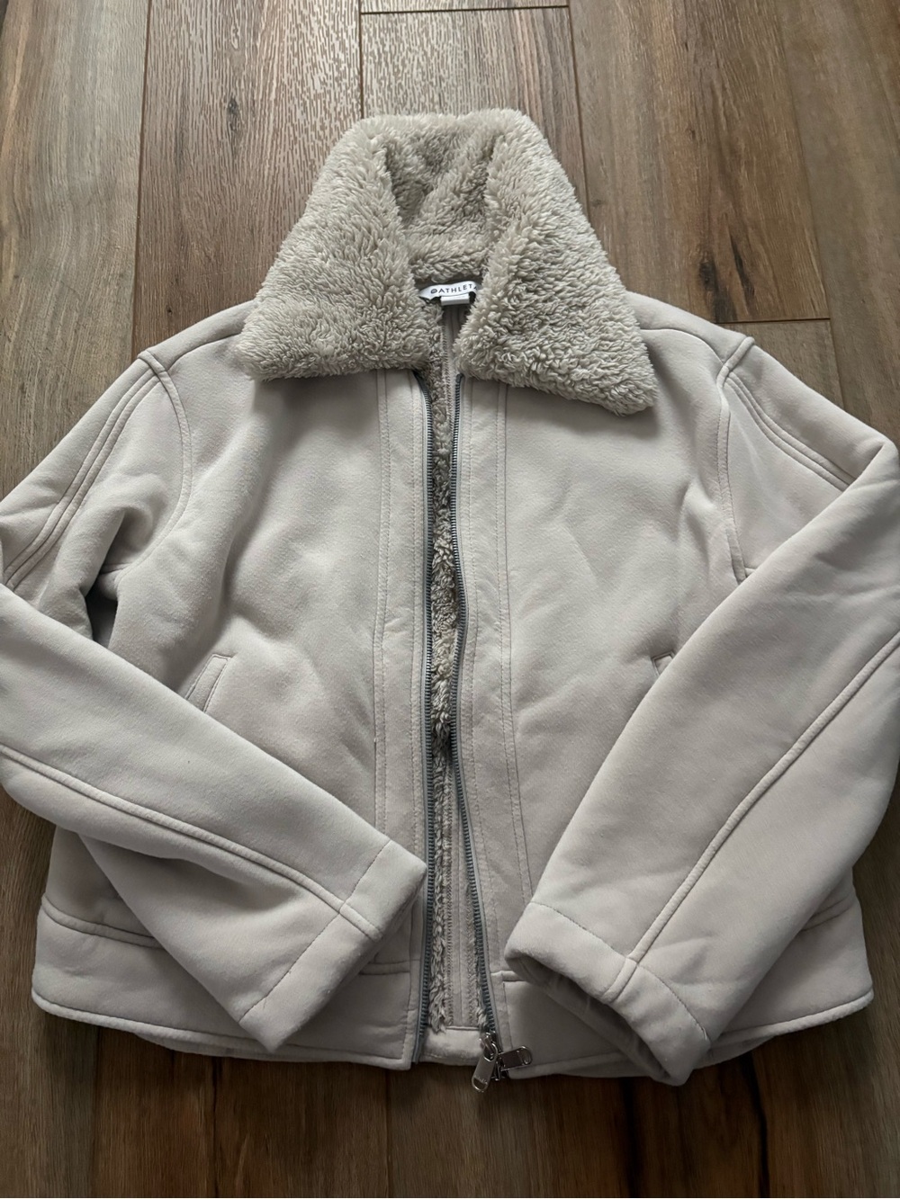 Athleta Fuzzy Zip-Up Jacket